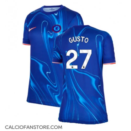 Maglia Calcio Chelsea Malo Gusto #27 Prima Divisa Donna 2024-25 Manica Corta